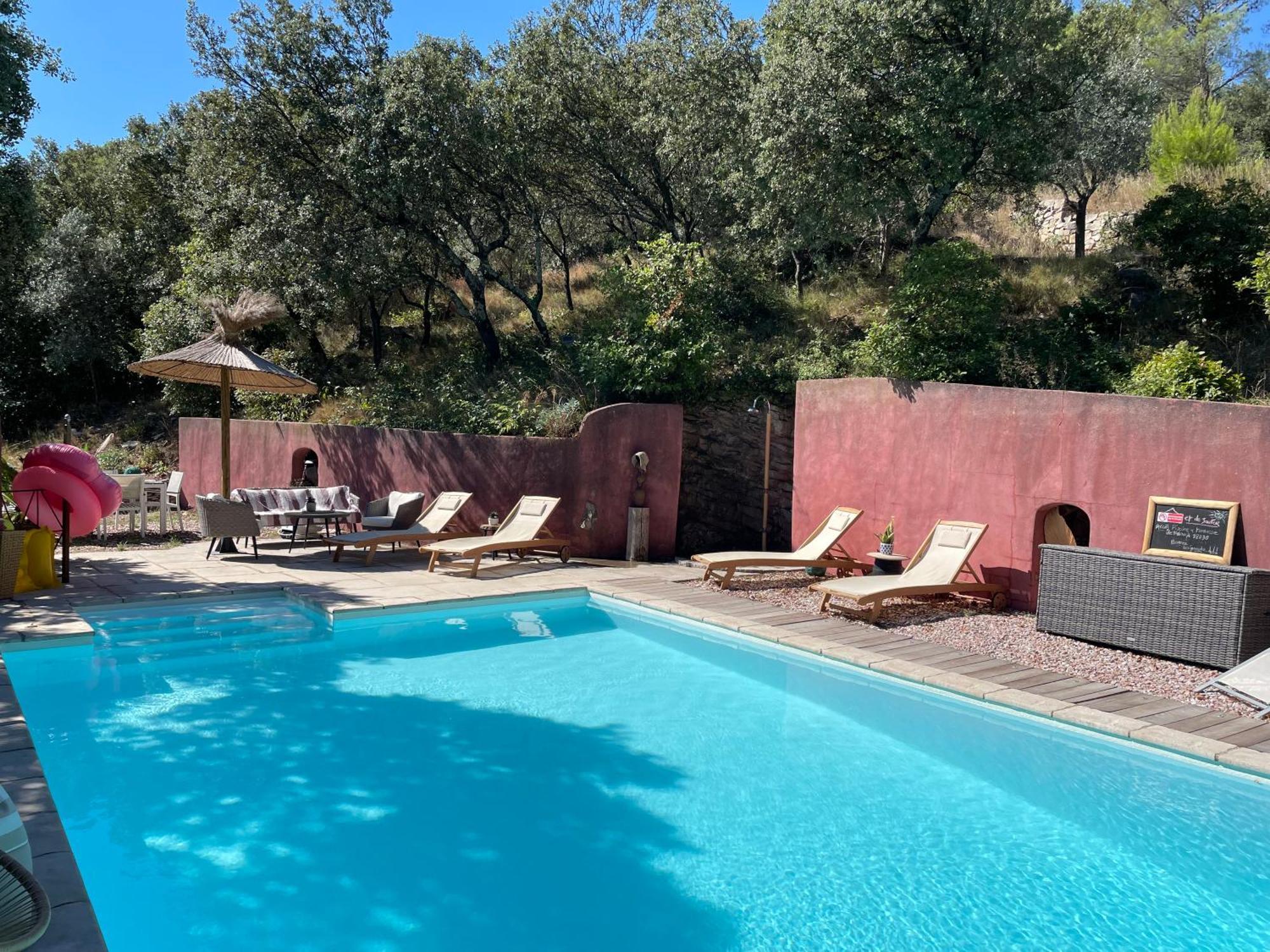 Jolie Annexe Du Mas Dans Le Coeur De La Garrigue Nimoise Villa Nîmes Exterior photo
